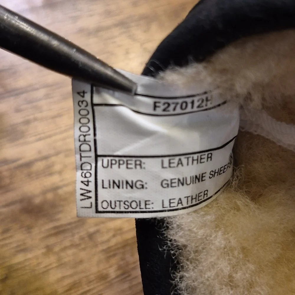 UGG Scuff Men's Suede Slippers Sherpa Lined. Sz. 13 (#1387S) Some Wear And Marks